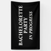 Jonggezellenfeest aan de gang  spandoek (Verticaal)