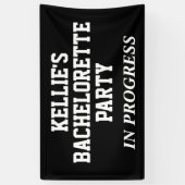 Jonggezellenfeest aan de gang  spandoek (Verticaal)