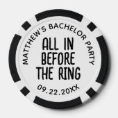 Jonggezellenfeest: alles of niets voor de ring poker chips (Achterkant)