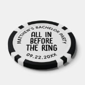Jonggezellenfeest: alles of niets voor de ring poker chips (Enkel)