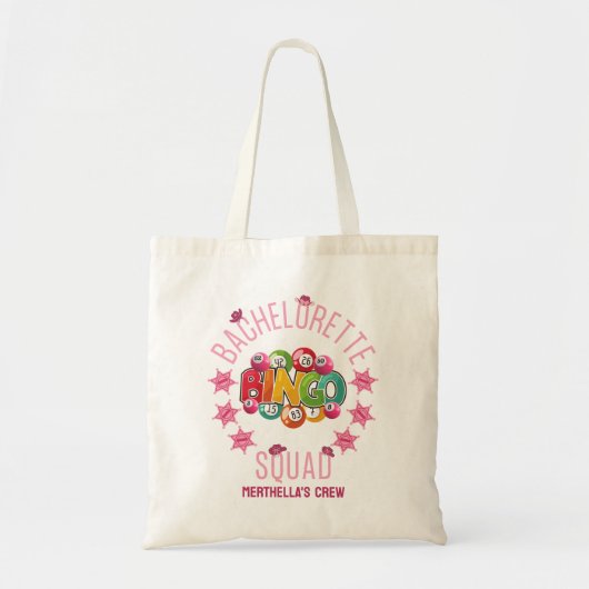 JONGGEZELLENFEEST BINGO CLUB Maatwerk Western Coqu Tote Bag (Voorkant)