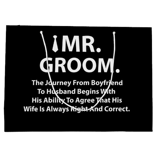 Jonggezellenfeest Bruidegom Groot Cadeauzakje (Achterkant)