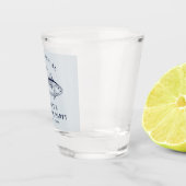 Jonggezellenfeest Bruiloft Visreis Shot Glas (Rechts)