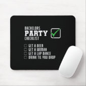 Jonggezellenfeest Checklist Muismat (Met muis)