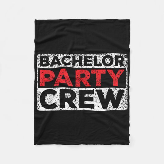 Jonggezellenfeest Crew Bruid Bruidegom Team _2 Fleece Deken (Voorkant)