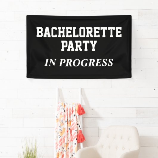 Jonggezellenfeest In Uitvoering Spandoek (Insitu)