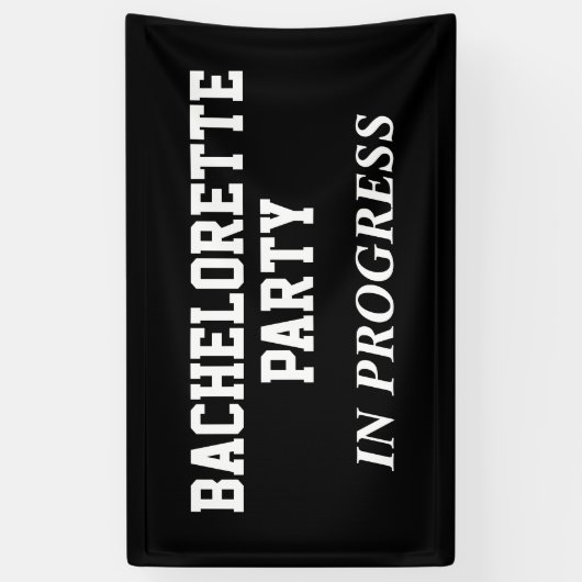 Jonggezellenfeest In Uitvoering  Spandoek (Verticaal)