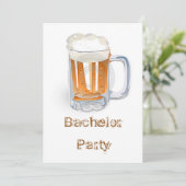 Jonggezellenfeest Kaart (Staand voorkant)