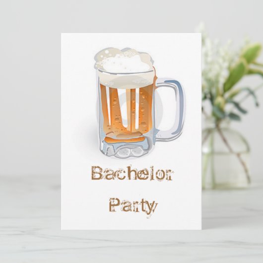 Jonggezellenfeest Kaart (Staand voorkant)