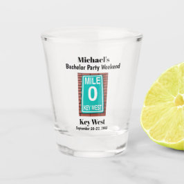Jonggezellenfeest Key West Heren Weekend Trip Shot Glas