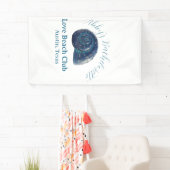 Jonggezellenfeest strandclub blauwe zee schelp naa spandoek (Insitu)