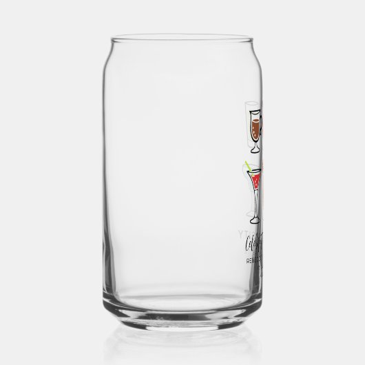 Jonggezellenfeest Vier de Diversiteit Aandenken Blikvorm Glas (Rechts)