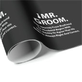 Jonggezellenfeest voor de bruidegom cadeaupapier (Rol Hoek)