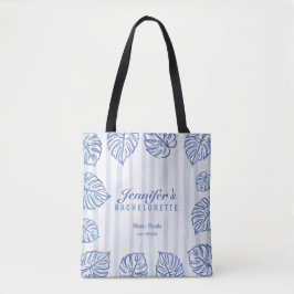 JONGGEZELLINNEN gestreepte strand thema  Tote Bag