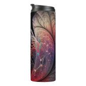 Jonglage Abstract Modern Fantasy Fractal Monogram Thermosbeker (Geroteerd rechts)