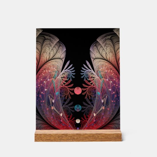 Jonglage Abstracte Modern Fantasy Fractal Art Acryl Bord (Voorkant)