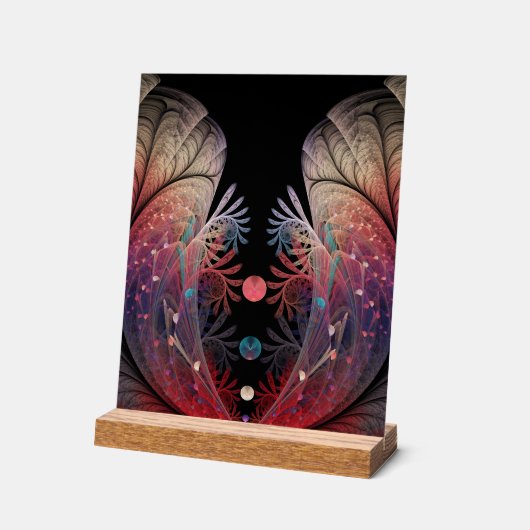 Jonglage Abstracte Modern Fantasy Fractal Art Acryl Bord (Hoek)