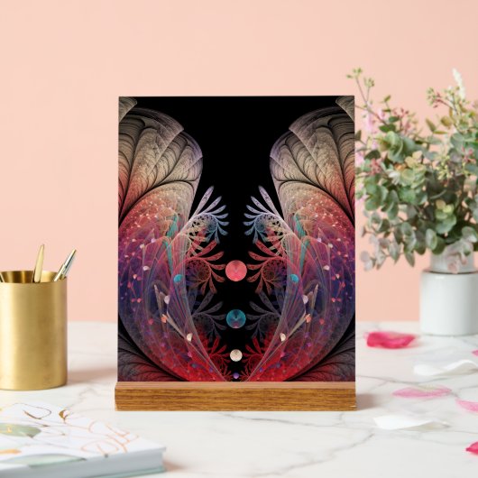 Jonglage Abstracte Modern Fantasy Fractal Art Acryl Bord (Huwelijk)