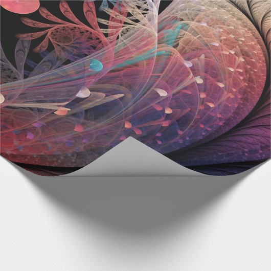 Jonglage Abstracte Modern Fantasy Fractal Art Cadeaupapier (Hoek)