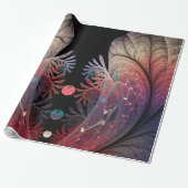 Jonglage Abstracte Modern Fantasy Fractal Art Cadeaupapier (Uitgerold)