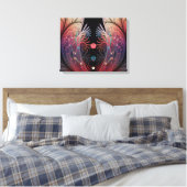 Jonglage Abstracte Modern Fantasy Fractal Art Canvas Afdruk (Insitu (Slaapkamer))