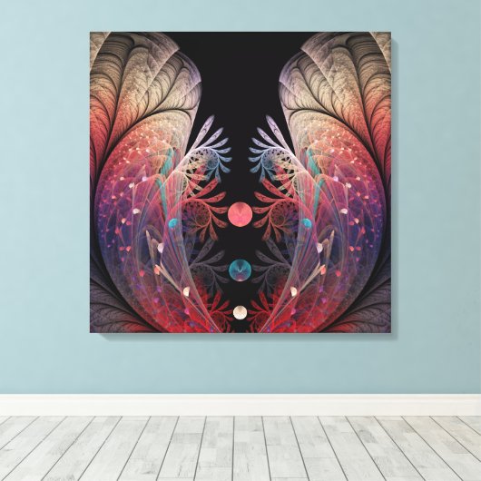 Jonglage Abstracte Modern Fantasy Fractal Art Canvas Afdruk (Insitu (Houten vloer))