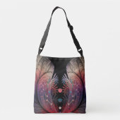 Jonglage Abstracte Modern Fantasy Fractal Art Crossbody Tas (Achterkant)