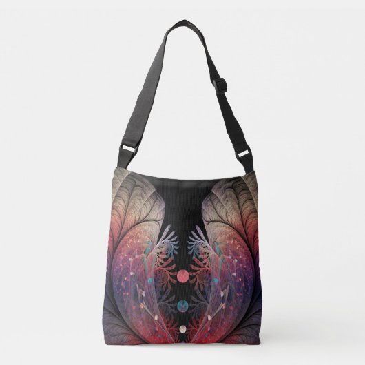 Jonglage Abstracte Modern Fantasy Fractal Art Crossbody Tas (Voorkant)