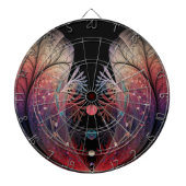 Jonglage Abstracte Modern Fantasy Fractal Art Dartbord (Voorkant)