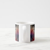 Jonglage Abstracte Modern Fantasy Fractal Art Espresso Kop (Achterkant)