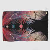 Jonglage Abstracte Modern Fantasy Fractal Art Golfhanddoek (Horizontaal)