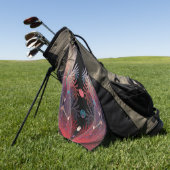 Jonglage Abstracte Modern Fantasy Fractal Art Golfhanddoek (Groen)