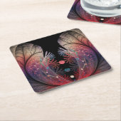 Jonglage Abstracte Modern Fantasy Fractal Art Kartonnen Onderzetters (Schuin)