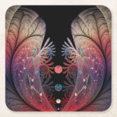 Jonglage Abstracte Modern Fantasy Fractal Art Kartonnen Onderzetters (Voorkant)