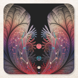 Jonglage Abstracte Modern Fantasy Fractal Art Kartonnen Onderzetters