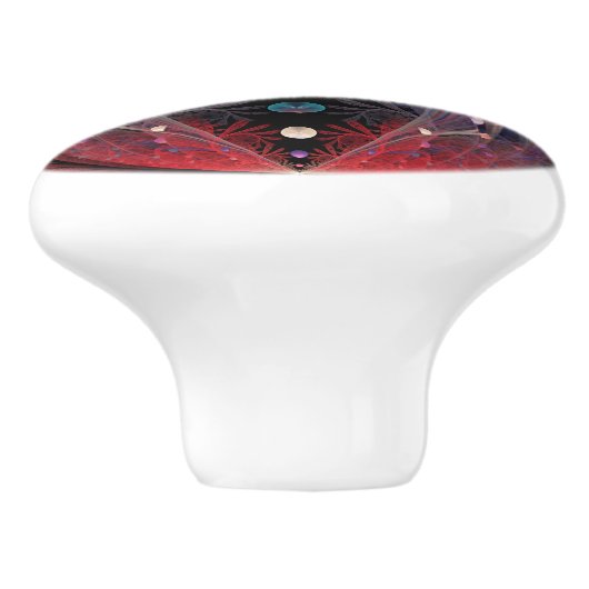 Jonglage Abstracte Modern Fantasy Fractal Art Keramische Knop (Zijkant)
