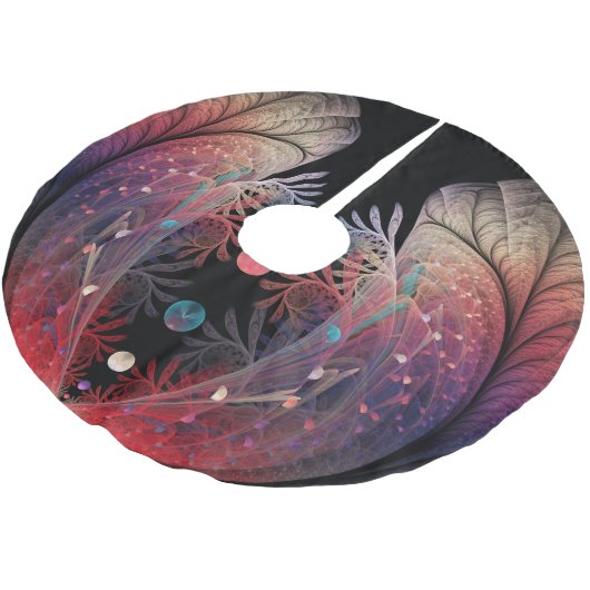 Jonglage Abstracte Modern Fantasy Fractal Art Kerstboom Rok (Gekanteld)