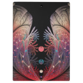 Jonglage Abstracte Modern Fantasy Fractal Art Klembord (Achterkant)