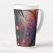Jonglage Abstracte Modern Fantasy Fractal Art Latte Mok (Rechterhoek)