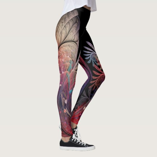 Jonglage Abstracte Modern Fantasy Fractal Art Leggings (Rechts)