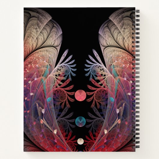 Jonglage Abstracte Modern Fantasy Fractal Art Name Notitieboek (Achterkant)