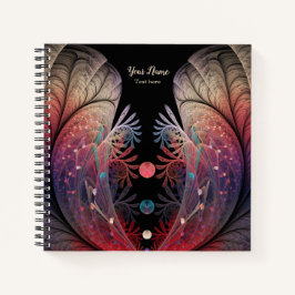 Jonglage Abstracte Modern Fantasy Fractal Art Name Notitieboek