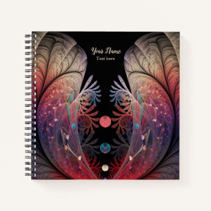 Jonglage Abstracte Modern Fantasy Fractal Art Name Notitieboek