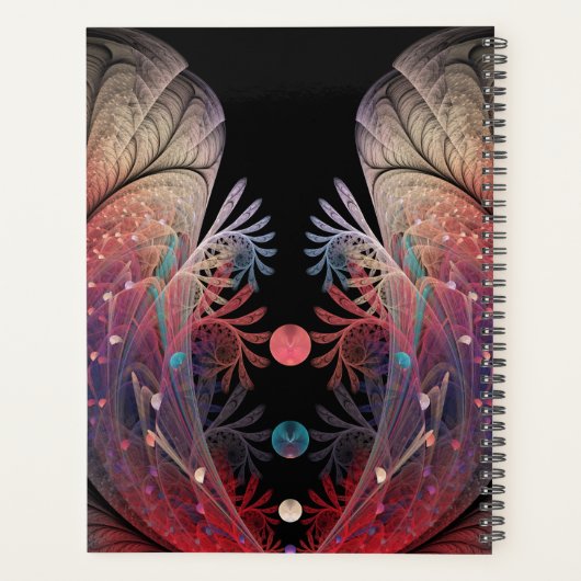 Jonglage Abstracte Modern Fantasy Fractal Art Name Planner (Achterkant)