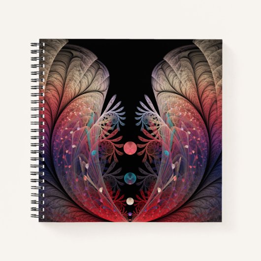 Jonglage Abstracte Modern Fantasy Fractal Art Notitieboek (Voorkant)