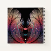 Jonglage Abstracte Modern Fantasy Fractal Art Notitieboek (Achterkant)