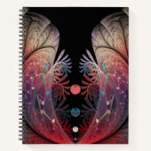 Jonglage Abstracte Modern Fantasy Fractal Art Notitieboek (Voorkant)