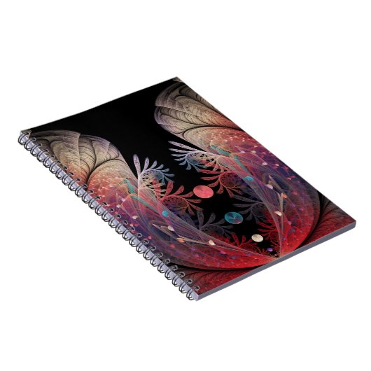 Jonglage Abstracte Modern Fantasy Fractal Art Notitieboek (Rechterzijde)