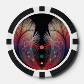 Jonglage Abstracte Modern Fantasy Fractal Art Poker Chips (Voorkant)