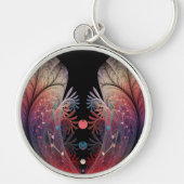 Jonglage Abstracte Modern Fantasy Fractal Art Sleutelhanger (Voorkant)